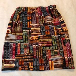 Knee length book skirt